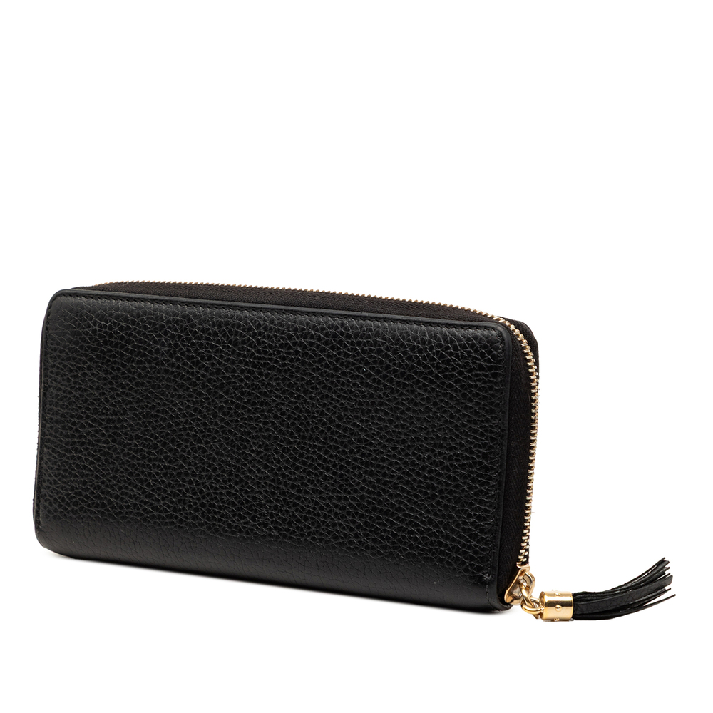 Pre-Loved Gucci Grained Calfskin Soho Zip Around Wallet - Picture 2 of 7